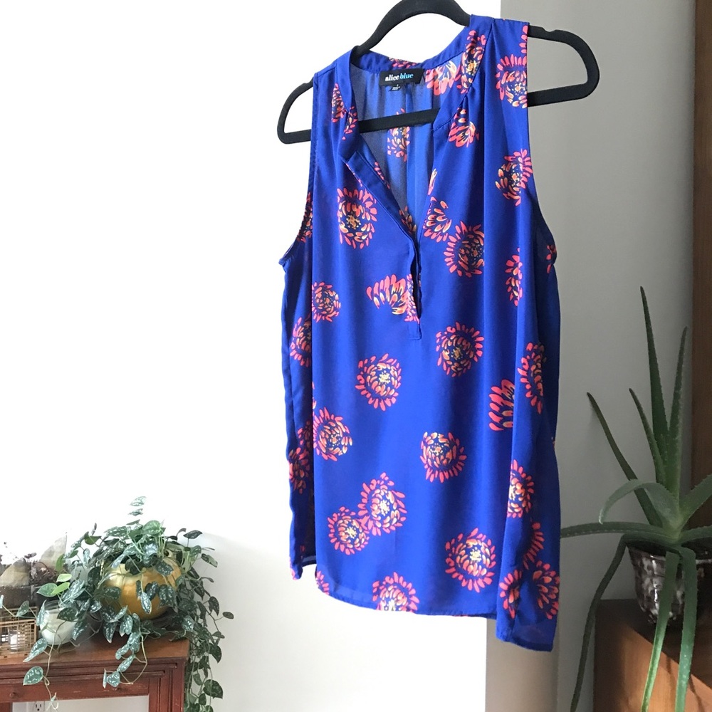 Simona Henley Blouse NWOT